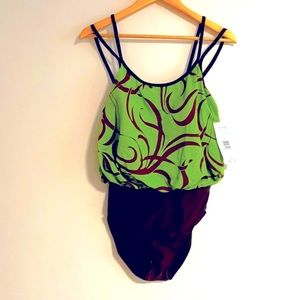 NWT 12 Mainstream avocado brown blouson full cover